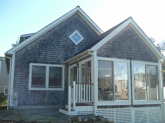 South-facing Porch and patio