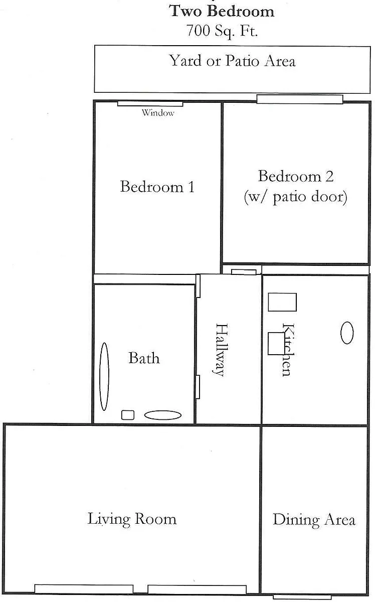 Floor plan 2 Bedroom