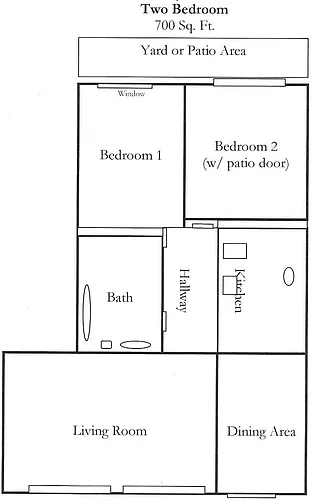 Floor plan 2 Bedroom