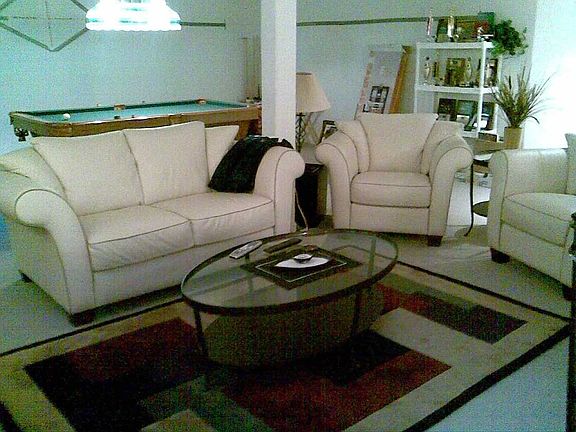 Rec room in basement