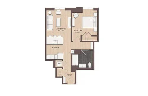 Floor plan 1 BR