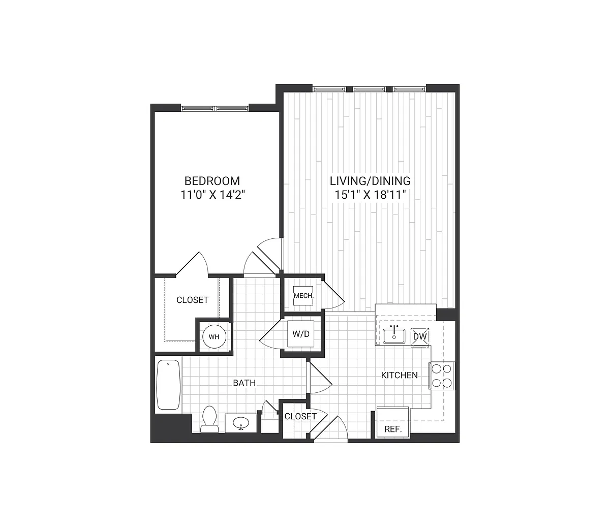 Floor plan Meridian - A4