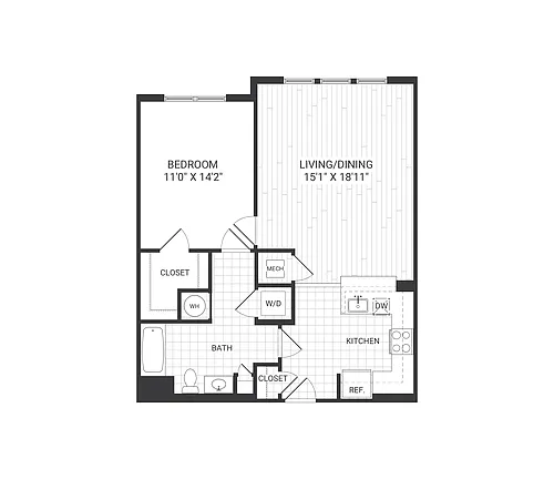 Floor plan Meridian - A4