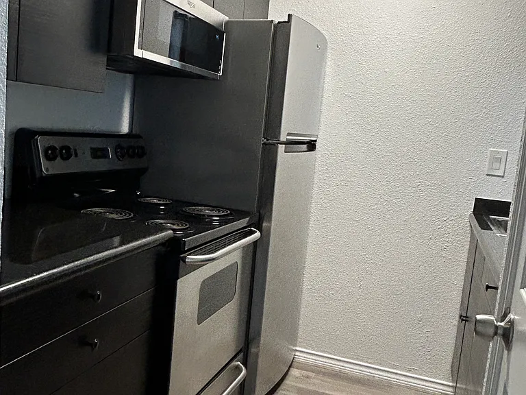 APT KITCHEN - colors vary per apt. This is example of one of the kitchens