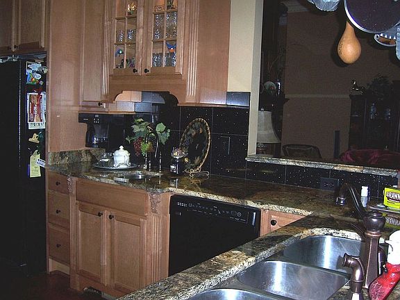 Granite countertops, custom cabinets
