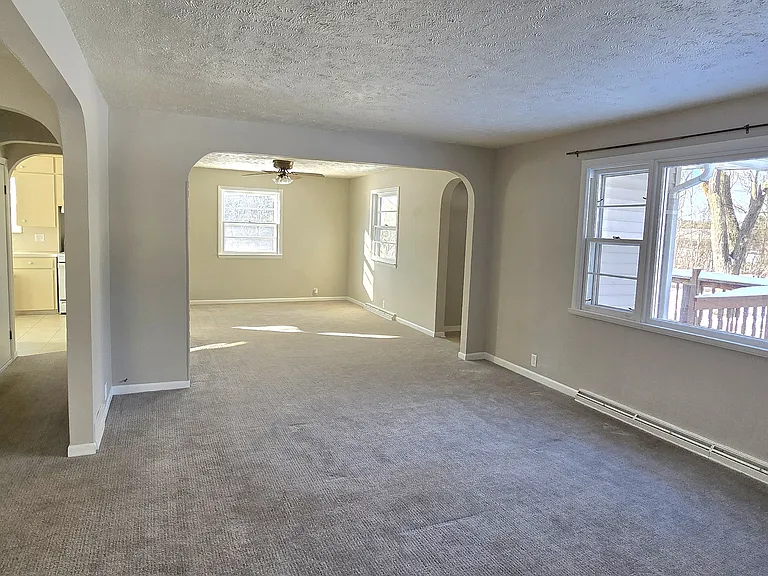 living room looking into dining room