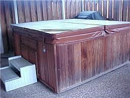 Hot Tub on Covered Patio