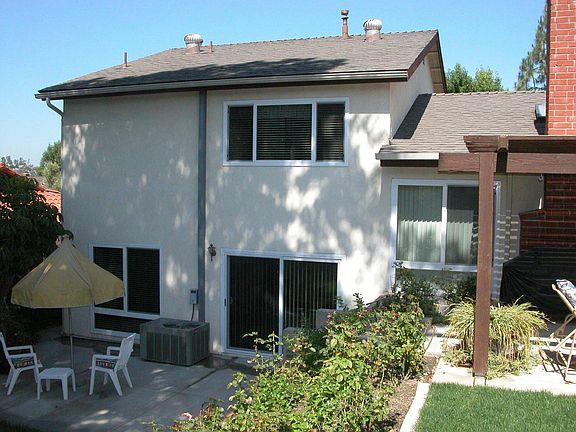 Newly landscaped back yard