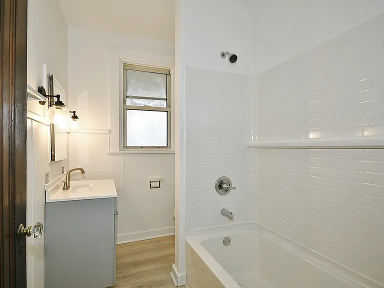 Brand new shower with bath