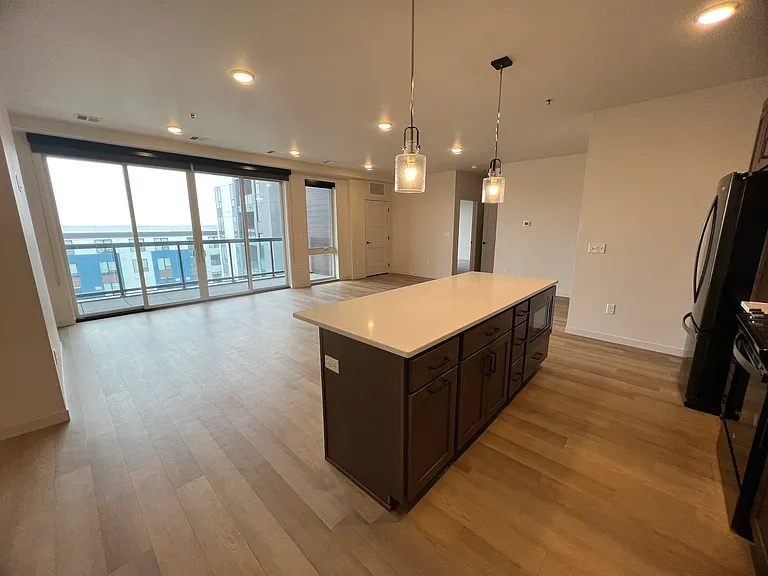 Entry Kitchen Living