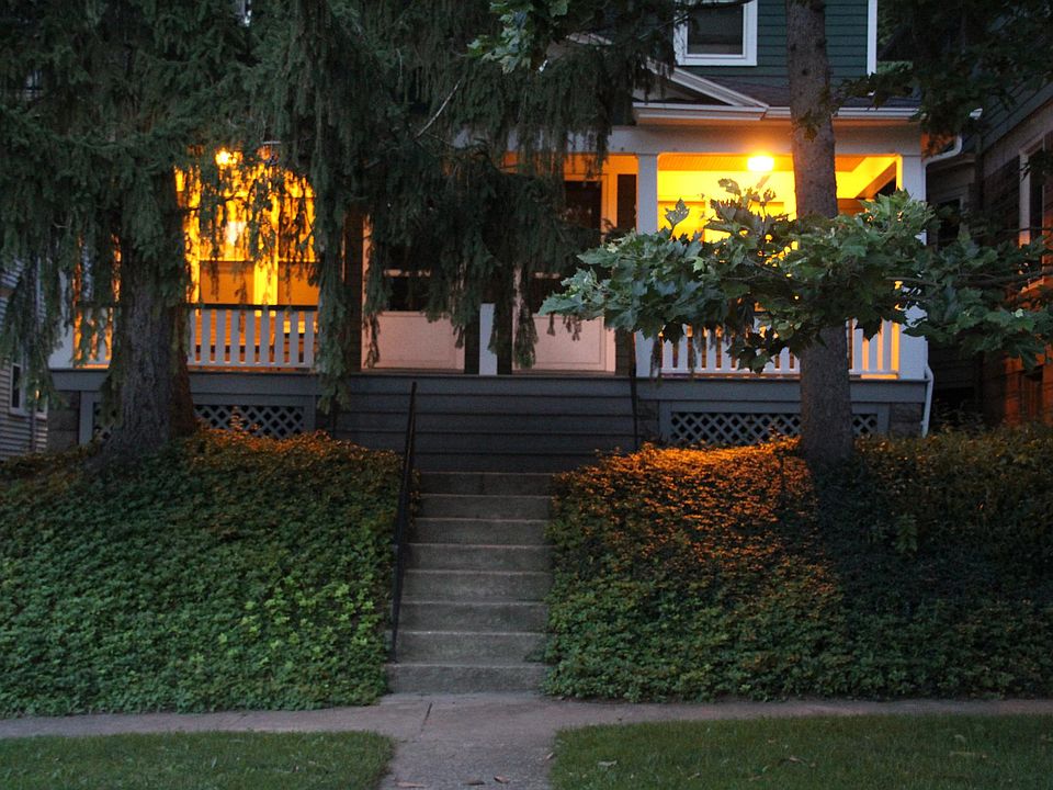 house at night