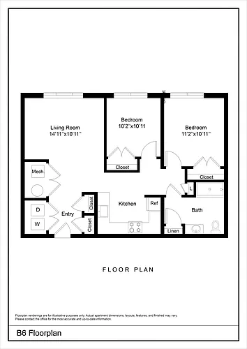 Floor plan B6