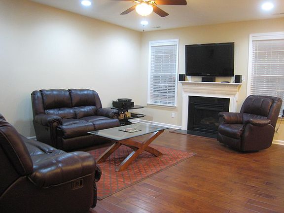 Family Room with fireplace and surround sound