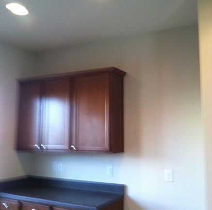 More cabinets in kitchen