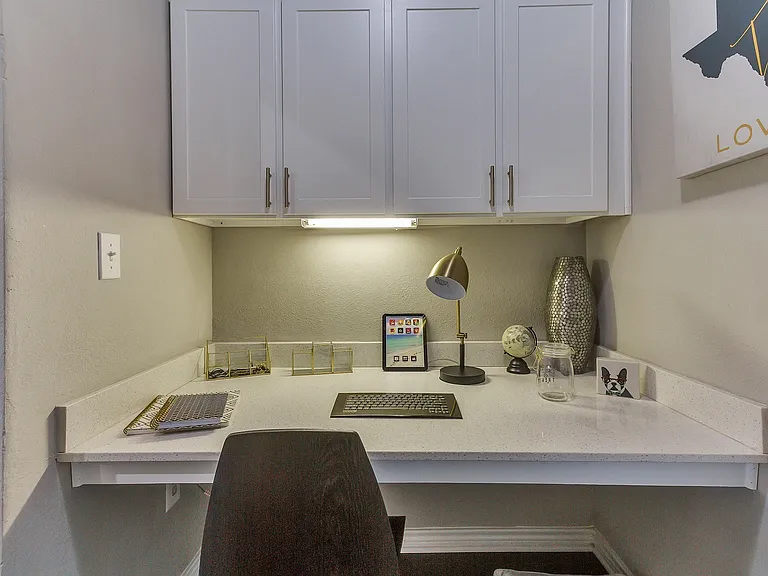 Built In desks in select homes perfect for working from home.