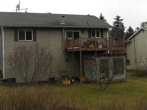 Rear of house in winter
