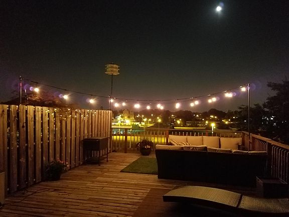 20x40 private patio makes for a great entertaining space. The patio is in the process of being replaced but will have the same footprint and be even nicer!