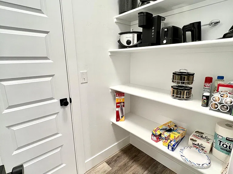 Huge pantry with all appliances and room for your food.