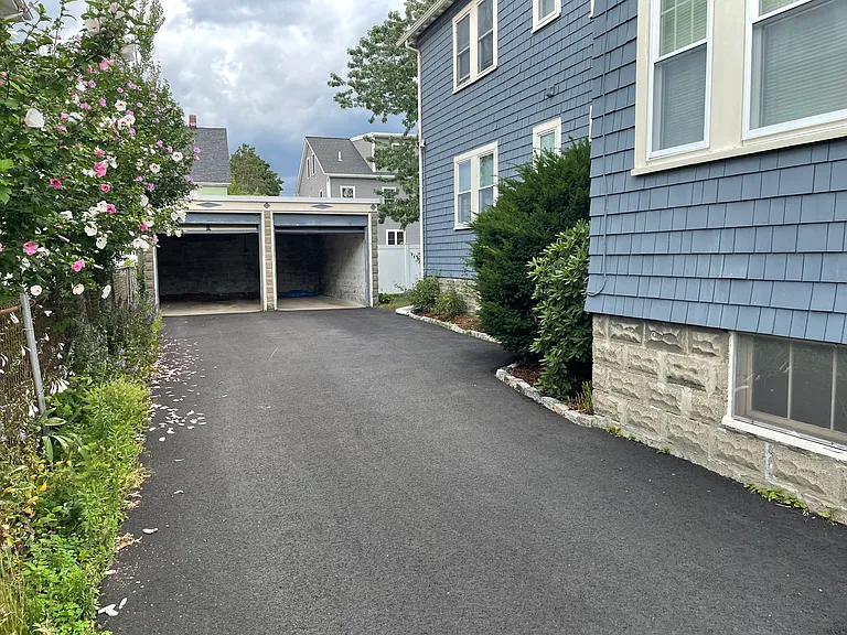 New driveway.