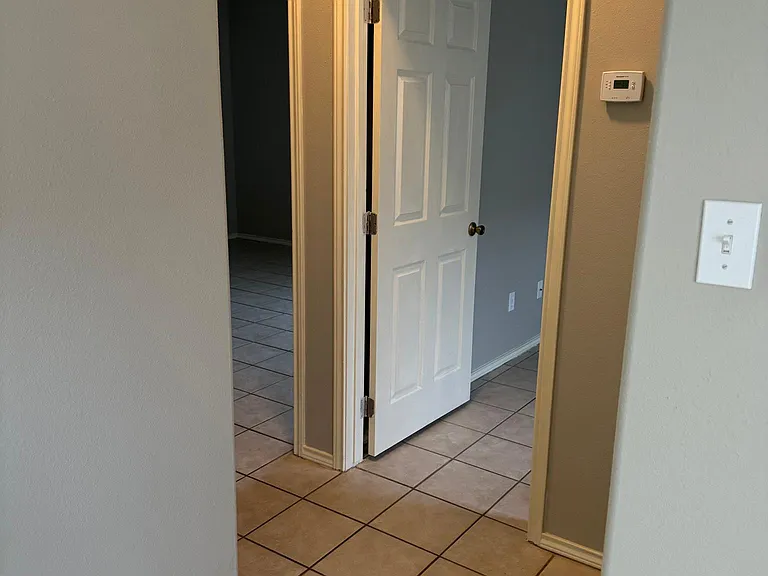Hallway from living room to bedrooms.