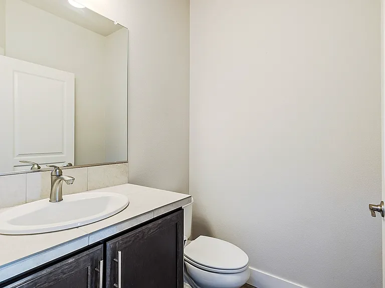 Powder room on main floor