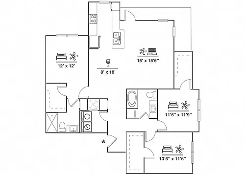Floor plan 3X2 C1