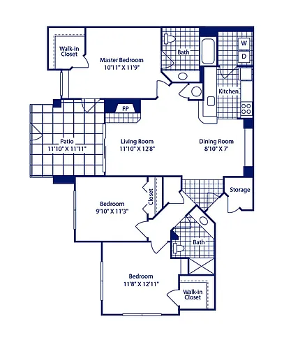 Floor plan 3A Sophisticated