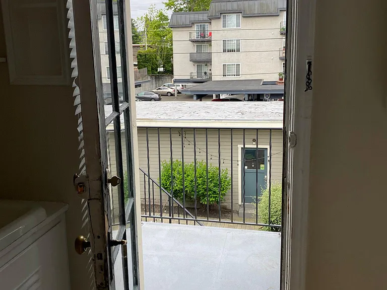 Back door/balcony area