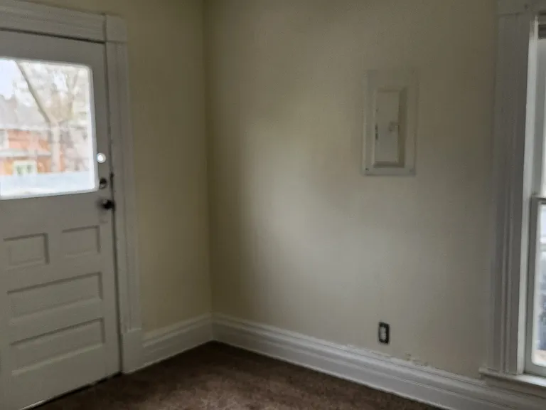 Bedroom has a deck and private entrance