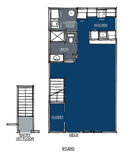 Floor plan Studio Apartment