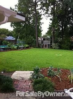 Back yard, lot of room