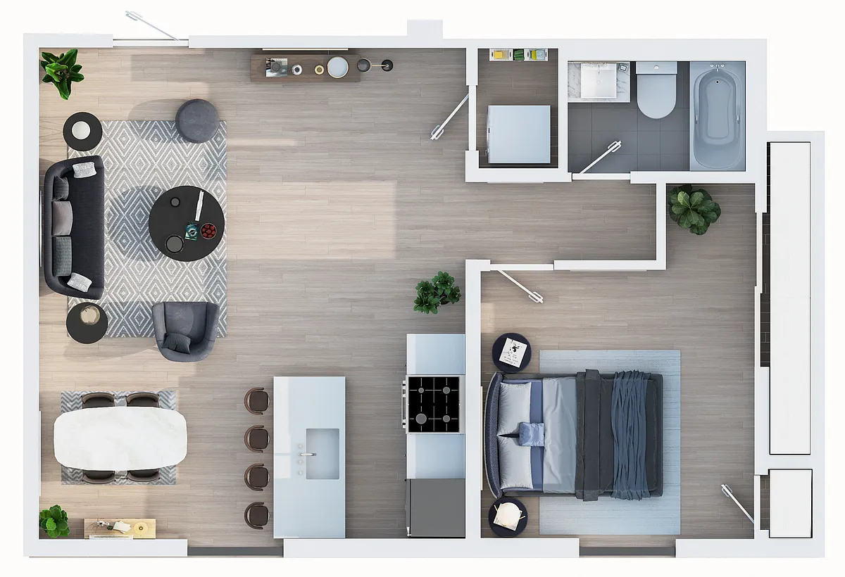 Floor plan 2B