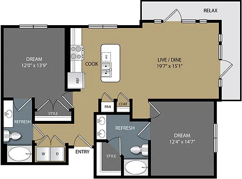 Floor plan B3