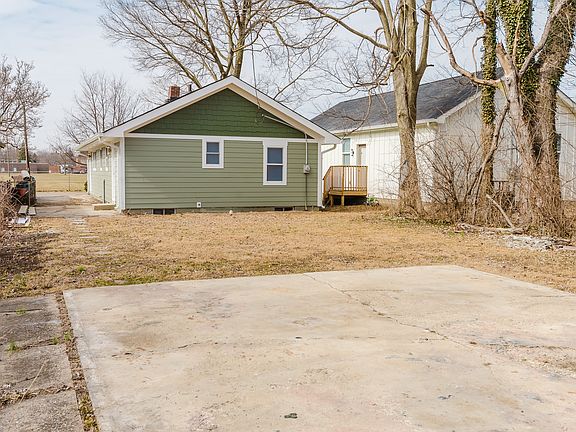 Back of the house and parking pad!