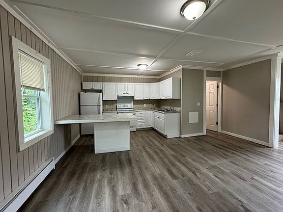 View of Kitchen from fireplace