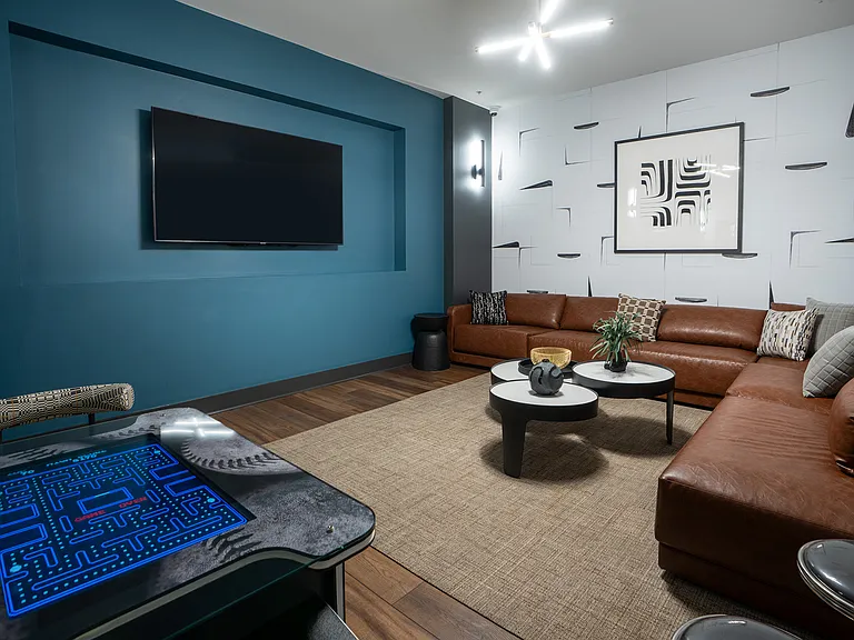 Comfortable seating and TV's in the sports lounge