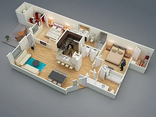 Floor plan B3
