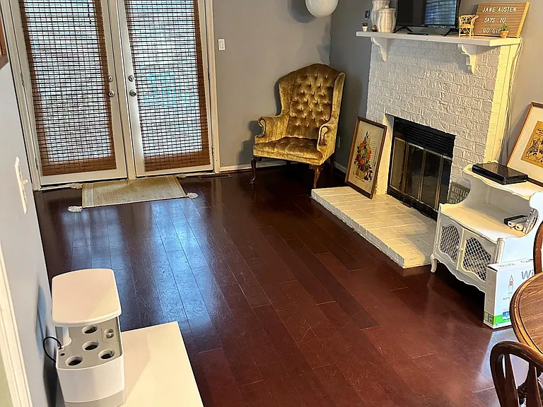 Dining Room to Family Room / Deck / Fireplace