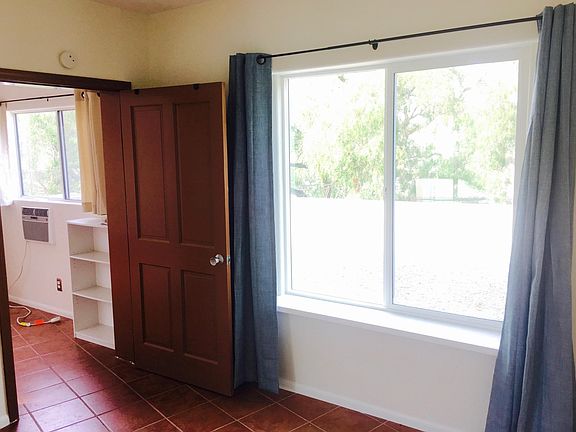 Bedroom window with view.