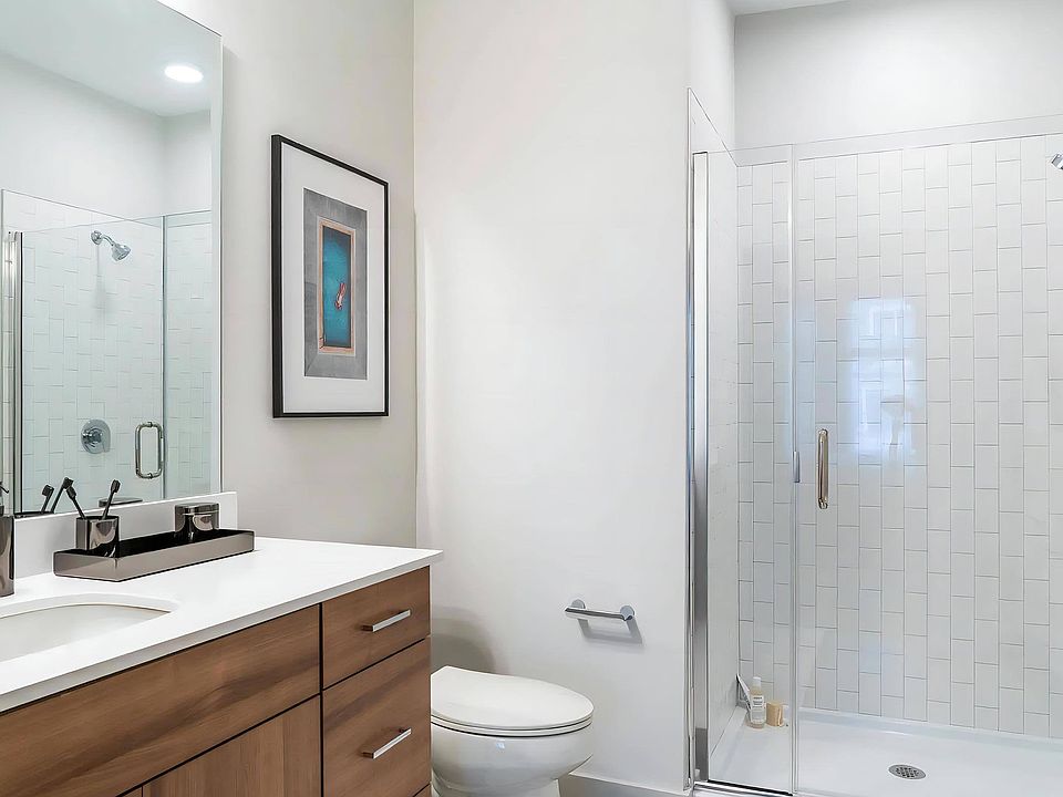 Stylish Shower with Glass Door