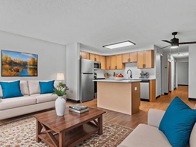 Refreshed living rooms at Rose Park Plaza