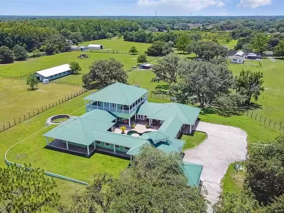 Arial view of property