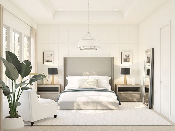 Trim details in primary suite