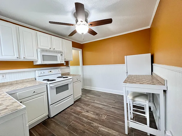 Kitchen and Dining view.