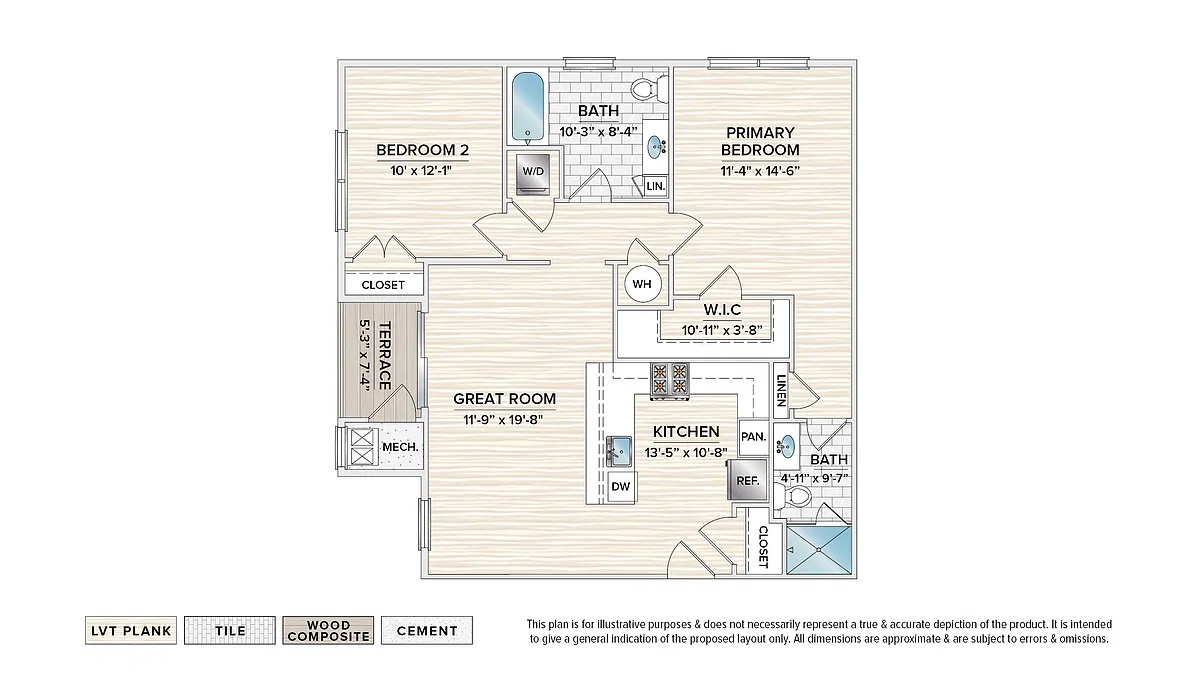 Floor plan The Evanston (PG-E2)
