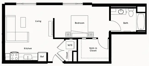 Floor plan Studio-A14