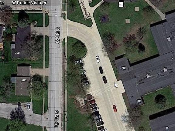 Overhead View of House and School