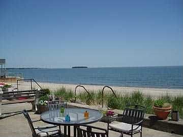 The patio. You own the beach!