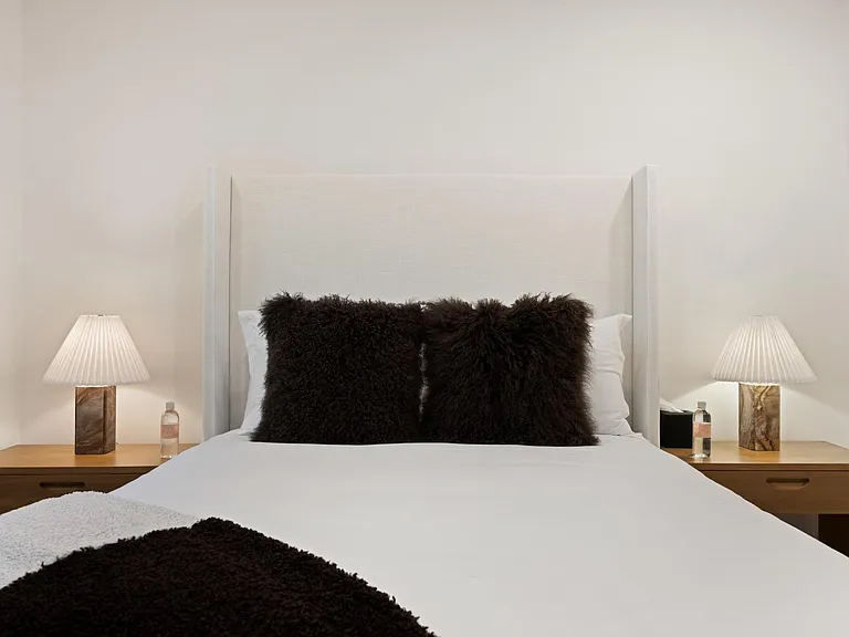Sleep in elegance with soft, high-quality linen, ensuring a night of pure comfort.