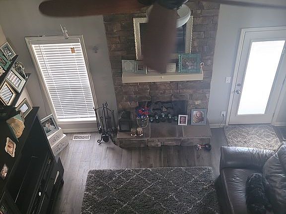 Living room view from catwalk